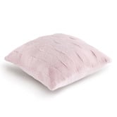 Aldrin Home Basketweave Faux Fur Cushion
