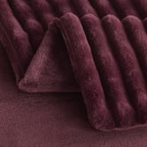Aldrin Home Chunky Embossed Faux Fur Throw