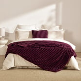 Aldrin Home Chunky Embossed Faux Fur Throw