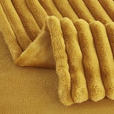 Aldrin Home Chunky Embossed Faux Fur Throw