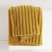Aldrin Home Chunky Embossed Faux Fur Throw