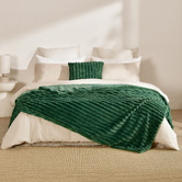 Aldrin Home Chunky Embossed Faux Fur Throw