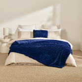 Aldrin Home Chunky Embossed Faux Fur Cushion