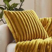 Aldrin Home Chunky Embossed Faux Fur Cushion