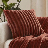 Aldrin Home Chunky Embossed Faux Fur Cushion