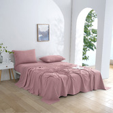 Aldrin Home Micro Flannel Knitted Velvet Sheet Set