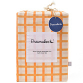 Aldrin Home Chai Grid Micro Flannel Reversible Quilt Cover Set