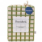 Aldrin Home Olive Grid Micro Flannel Reversible Quilt Cover Set