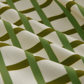 Aldrin Home Olive Grid Micro Flannel Reversible Quilt Cover Set
