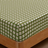 Aldrin Home Grid Micro Flannel Fitted Sheet Set