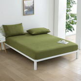 Aldrin Home Micro Flannel Fitted Sheet Set