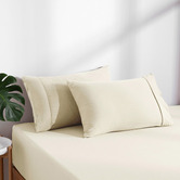 Aldrin Home Washed Microfibre Fitted Sheet Set