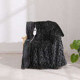 Aldrin Home Faux Fur Large Electric Heated Throw Blanket