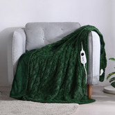 Aldrin Home Faux Fur Large Electric Heated Throw Blanket