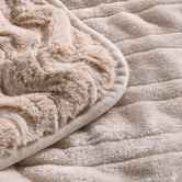 Aldrin Home Faux Fur Large Electric Heated Throw Blanket