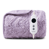 Aldrin Home Faux Fur Large Electric Heated Throw Blanket