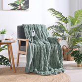 Aldrin Home Faux Fur Large Electric Heated Throw Blanket