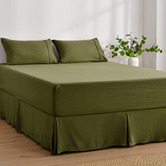Aldrin Home Superfine Pleated Washed Microfibre Valance
