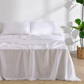 Aldrin Home Beatrix Linen &amp; Cotton Sheet Set