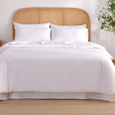 Aldrin Home White Arosa 1500TC Cotton-Blend Quilt Cover Set