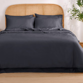 Aldrin Home Charcoal Arosa 1500TC Cotton-Blend Quilt Cover Set