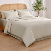 Aldrin Home Oat Arosa 1500TC Cotton-Blend Quilt Cover Set