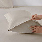 Aldrin Home Oat Arosa 1500TC Cotton-Blend Quilt Cover Set