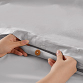 Aldrin Home Dove Grey Arosa 1500TC Cotton-Blend Quilt Cover Set