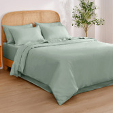 Aldrin Home Sage Arosa 1500TC Cotton-Blend Quilt Cover Set
