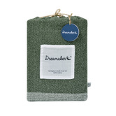 Aldrin Home Olive Herringbone Cotton Quilt Cover Set