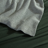 Aldrin Home Olive Herringbone Cotton Quilt Cover Set