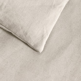 Aldrin Home Oatmeal Linen &amp; Cotton Quilt Cover Set