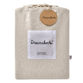 Aldrin Home Oatmeal Linen &amp; Cotton Quilt Cover Set