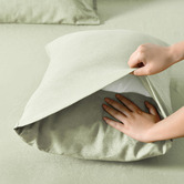 Aldrin Home Sage Linen &amp; Cotton Quilt Cover Set