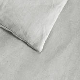 Aldrin Home Dove Grey Linen &amp; Cotton Quilt Cover Set