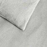Aldrin Home Riviera Dove Grey Linen &amp; Cotton Quilt Cover Set