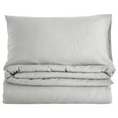 Aldrin Home Riviera Dove Grey Linen &amp; Cotton Quilt Cover Set