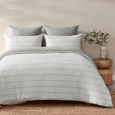 Aldrin Home Grey Ceres Reversible Cotton Jersey Quilt Cover Set