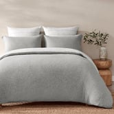 Aldrin Home Grey Ceres Reversible Cotton Jersey Quilt Cover Set