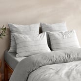 Aldrin Home Grey Ceres Reversible Cotton Jersey Quilt Cover Set