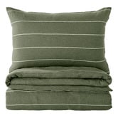 Aldrin Home Olive Ceres Reversible Cotton Jersey Quilt Cover Set