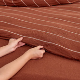 Aldrin Home Rust Ceres Reversible Cotton Jersey Quilt Cover Set