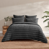 Aldrin Home Charcoal Ceres Reversible Cotton Jersey Quilt Cover Set