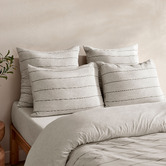 Aldrin Home Oatmeal Ceres Reversible Cotton Jersey Quilt Cover Set