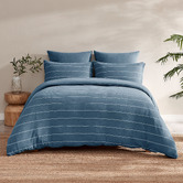 Aldrin Home Denim Ceres Reversible Cotton Jersey Quilt Cover Set