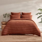 Aldrin Home Rust Ceres Reversible Cotton Jersey Quilt Cover Set