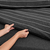 Aldrin Home Charcoal Ceres Reversible Cotton Jersey Quilt Cover Set