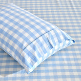 Aldrin Home Sierra Yarn-Dyed Gingham Washed Cotton Sheet Set