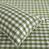 Aldrin Home Sierra Yarn-Dyed Gingham Washed Cotton Sheet Set