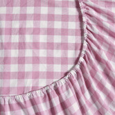 Aldrin Home Sierra Yarn-Dyed Gingham Washed Cotton Sheet Set